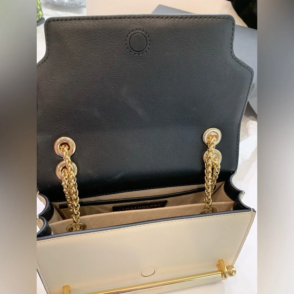 Rare Strathberry East West Mini - Black/Vanilla/Gold - Picture 8 of 16